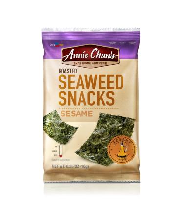 Annie Chun's Roasted Seaweed Snacks, Sesame, 0.35-ounce (Pack of 12), America's #1 Selling Seaweed Snacks 23333-29622 Sesame Seaweed Snacks
