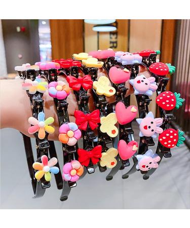 Girl Sweet Princess Hairstyle Hairpin Headband with Clips - Set of 3 Double Layer Cartoon Twist Plait Hair Clip Tools - Buy Online on GoSupps.com