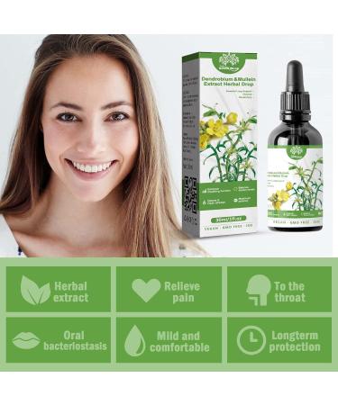 Clearbreath Dendrobium & Mullein Extract Herbal Drops Herbal Lung Health Essence Powerful Lung Support & Cleanse & Respiratory - Buy Online on GoSupps.com