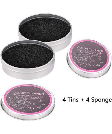 Golden Apple 4 Set Shadow Color Removal Sponge Makeup Brush Cleaners Tool for Switching Colors - Buy Online on GoSupps.com
