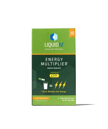Liquid I.V. Energy Multiplier Hydration Yuzu Pineapple 3.38 Ounce