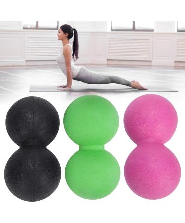 Verdant Touch TPR Massage Ball Set Yoga & Fitness Muscle Relaxation Tool in Black Rose & Green - Buy Online on GoSupps.com