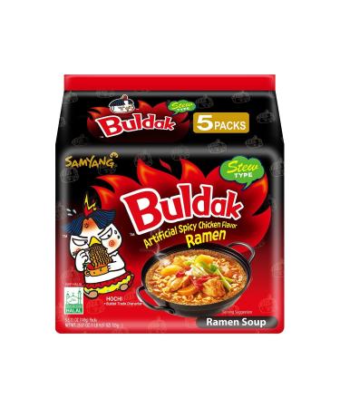 Samyang Buldak Hot Spicy Chicken Ramen Noodle Korean - Pack of 5 - Buy Online on GoSupps.com