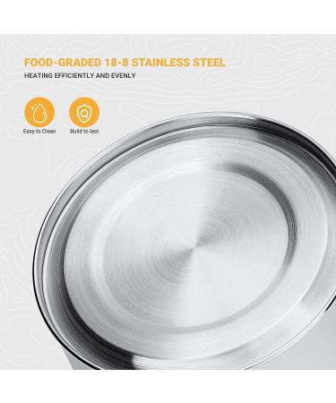 KingCamp Stainless Steel Camping Kettle 1.2L - Lightweight Portable Tea Coffee Pot for Outdoor Cooking | Bamboo Handle, Backpacking, Hiking, Picnic, Travel - Buy Online on GoSupps.com