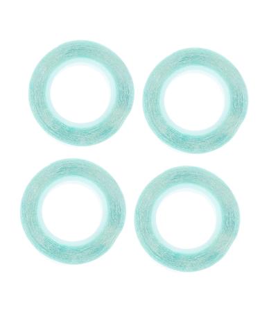 Beavorty 4 Rolls wig double sided tape Lace Front Wig Tape blue scrunchies lace front tape Hair Wigs Tape adhesive double sided tape wig adhesive tape hair patch tape strip glue Hair piece
