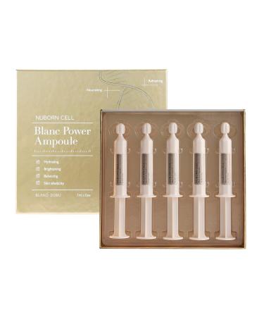 NUBORN CELL Blanc Power Ampoule | Milk Protein Extract | Hyaluronic Acid Complex | 7ml x 5ea - Buy Online on GoSupps.com