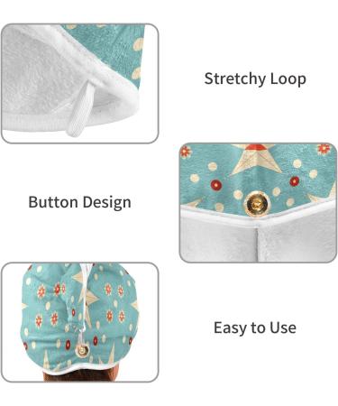 Seamless Retro Hair Towel 2 Pack - Super Absorbent Quick Dry Turbans for Women & Girls - Buy Online on GoSupps.com