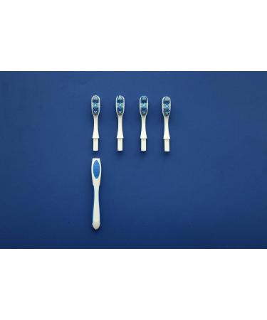 Buy Blue Toothbrush with 1 Handle and 4 Replaceable Heads - International Shipping Available - Buy Online on GoSupps.com