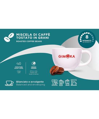 Gimoka Coffee Beans 1kg - Armonioso Blend Medium Roast | Intensity 8 | Italian Coffee - Buy Online on GoSupps.com