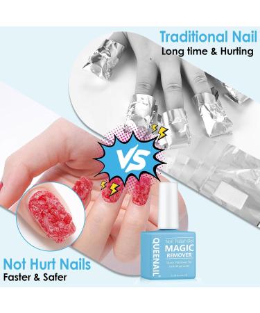 15ML Nail Polish Remover Gel Nail Polish Remover Professional Gel Remover for Nails with Nail File & Nail Polish Scraper Quick & Easy Polish Remover Doesn't Hurt Nails Blue - Buy Online on GoSupps.com