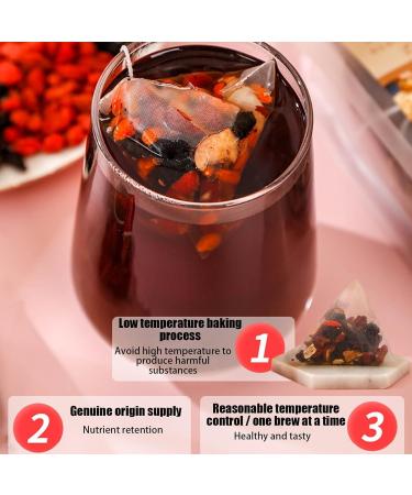 XKrmp Ginseng Five Treasure Tea Traditional Chinese Herbal Tea Bags Natural Blend with Mulberry & Goji Berry CaffeineFree Herbal Tea for Daily Relaxation 50 Bsgs - Buy Online on GoSupps.com