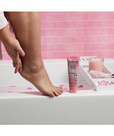 Soap & Glory Original Pink Heel Genius Foot Cream - AHA Exfoliant for Dry Cracked Feet, Moisturizing with Macadamia Oil - 4.2 oz - Buy Online on GoSupps.com