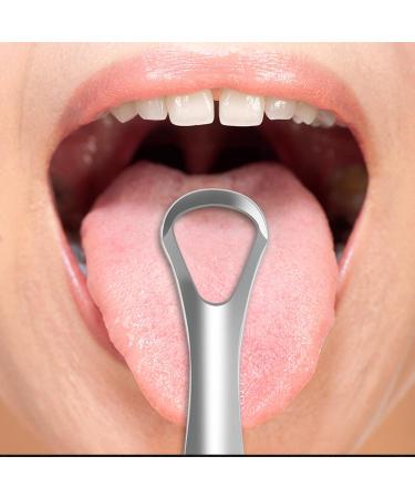 Stainless Steel Tongue Scraper Set - Safe & Easy Tongue Cleaner for Bad Breath Relief | International Shipping - Buy Online on GoSupps.com