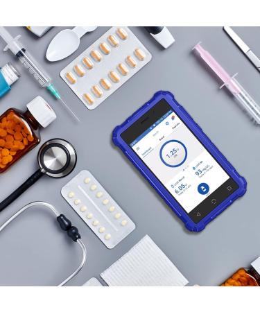 Medmax Omnipod Dash PDM Case | Shockproof Anti-Slip Silicone Cover | Durable Protection for Diabetes Manager (Navy Blue) - Buy Online on GoSupps.com