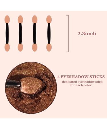 Allstarry Chrome Nail Powder Kit - 4 Metallic Colors for Stunning Gel Manicure Decoration | Ruby-Sapphire Series - Buy Online on GoSupps.com