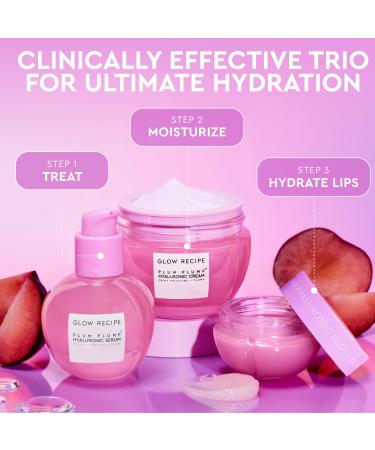 Glow Recipe Blueberry Bounce Gentle Face Cleanser (30 ml) + Watermelon Glow PHA + BHA Facial Toner & Pore Minimizer (40 ml) + Plum Plump Hyaluronic Acid Face Cream (20 ml) - Travel Friendly - Buy Online on GoSupps.com