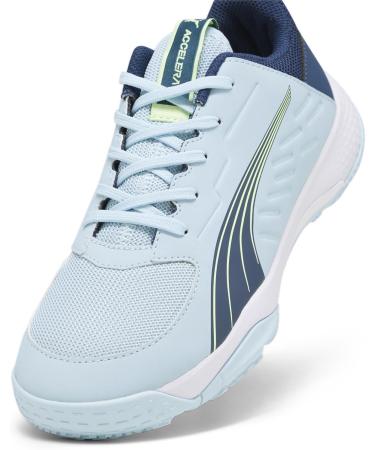 PUMA Unisex Kids Accelerate Jr Handball Shoes - 38.5 EU - Silver Sky/Persian Blue/White - International Shipping Available - Buy Online on GoSupps.com