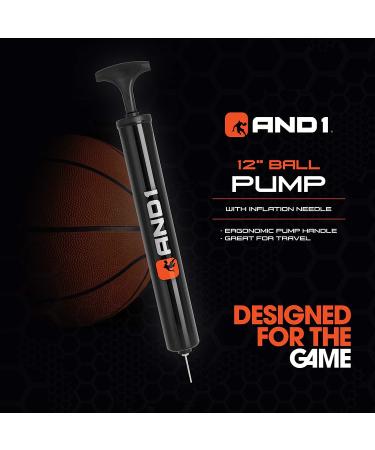 And1 Hydrogrip Premium Composite Leather Basketball + Pump | Official Size 7 (29.5) Moisture-Wicking Streetball | Indoor & Outdoor Use | Orange - Buy Online on GoSupps.com
