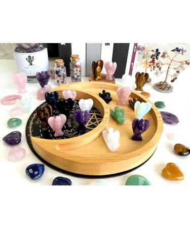 Buy Xiannvxi 38mm Labradorite Guardian Angel Crystal | Healing Gemstone Statue | Reiki Figure Gift - Buy Online on GoSupps.com