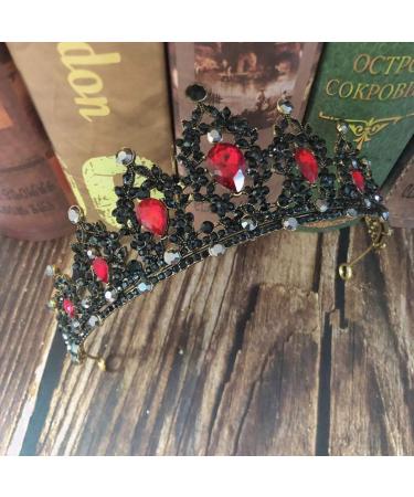 Shop Lurrose Bride Crown Tiara - Rhinestone Headband for Weddings & Parties | Silver & Blue Hair Decoration - Buy Online on GoSupps.com