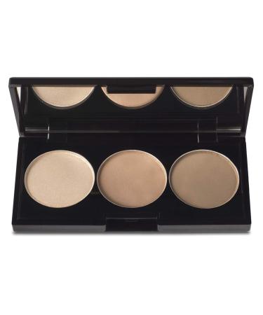 Stargazer 3 shades contour palette dark with full mirror.