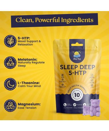 SLEEP DEEP 5-HTP Gummies melatonin10 magnesium200 Rest Well Blend 10 Count Sleep - Buy Online on GoSupps.com