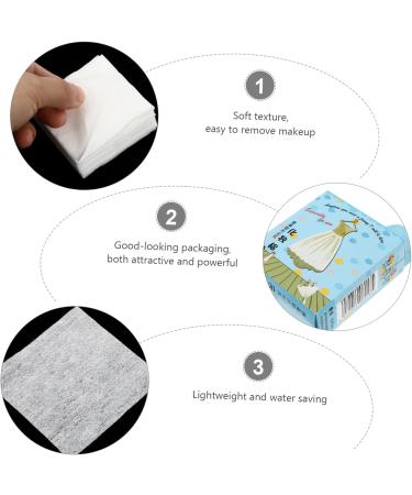 Ipetboom 18boxes Cleansing Cotton Makeup Cotton Pads Cleansing Wipes Wipe Pad Sensitive Wipes Make up Remover Wipes for White Travel Non-woven Fabric Eyelash Facial - Buy Online on GoSupps.com