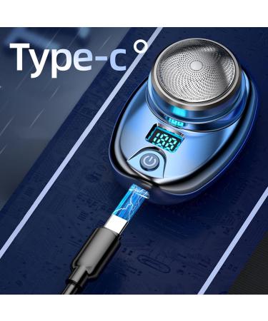 Gradient Space Stone Gradient Mini Shaver Upgrade Mini Electric Shaver Portable Electric Shaver for Men Women Travel Pocket Size Washable Electric Razor with LED Power Display (Silver) - Buy Online on GoSupps.com