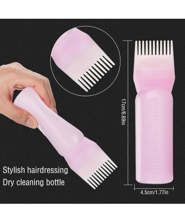 2 Pieces Hair Color Brush Bottle Set | Root Ridge Applicator & Hair Dye Comb | Essential Hair Dye Tools - Buy Online on GoSupps.com