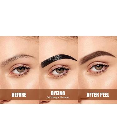  Lesunbak Eyebrow Tint Smudge Resistant - Natural Eyebrow Colour | Semi-Permanent Water-Resistant Dye - Long-Lasting Makeup for Women and Men - Buy Online on GoSupps.com