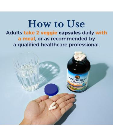 Vitalitown Magnesium Complex Supplement Magnesium Glycinate Citrate & Taurate L-theanine Ashwagandha Celery Seed Vitamin B6 Bone Mood Sleep Heart Health 180 Veggie Capsules 180 Count (Pack of 1) - Buy Online on GoSupps.com