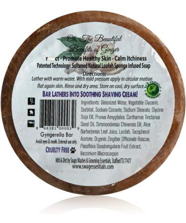 Gyngerella Exfoliating Loofah Soaps & Grooming Essentials | Shark Tank As Seen | Ingrown Hair & Razor Bump Relief - Buy Online on GoSupps.com