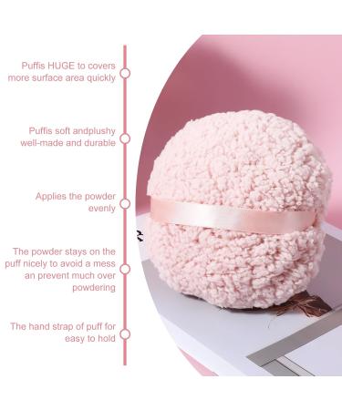 Ultra Soft 4'' Body Powder Puff - Washable Large Velour Applicator for Loose Mineral Powder | Reusable Velvet Dust Puff for Face & Body - Buy Online on GoSupps.com