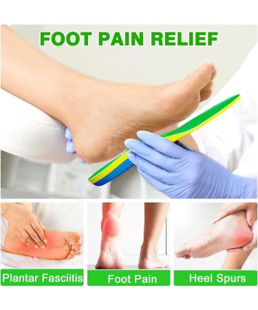 Comfortable Work Shoe Insoles for Plantar Fasciitis & Foot Pain - Durable Inserts for Men & Women (EU45-47) - 30cm Yellow - Buy Online on GoSupps.com