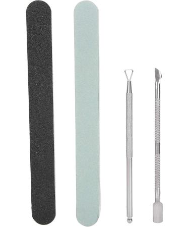 Nail Manicure Tools Set Nail Remover Tools Set Cuticle Cutter Pusher Nail Files Nail Wipe Cotton Pads for Shaping Removing and Polish Soak Off Clips - Buy Online on GoSupps.com