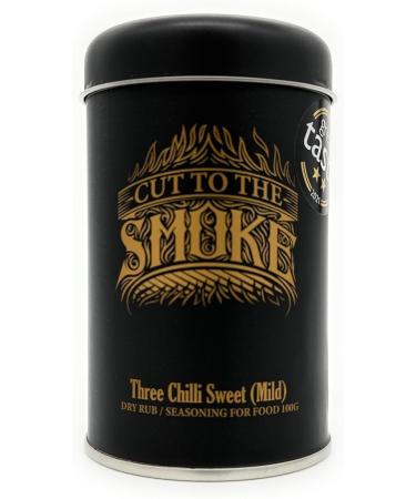 Three Chilli Sweet (Mild) 100g Shaker Tin - Award Winning Spice Blend - Buy Online on GoSupps.com