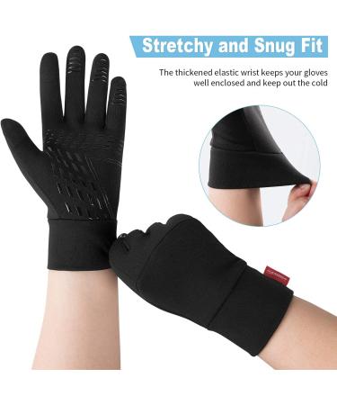 Lapulas Windproof Touchscreen Bicycle Gloves for Men & Women - Warm Slipproof Running & Jogging Sports Gloves - Buy Online on GoSupps.com