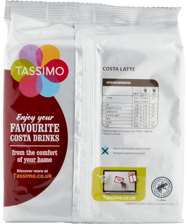 Tassimo Costa Latte Coffee Pods 1x 8 - Buy Online on GoSupps.com