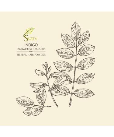 SVATV Indigo Powder II 227g | Natural Hair Color & Mehndi for Beautiful Hair | Indigofera Tinctoria Shipping Worldwide - Buy Online on GoSupps.com