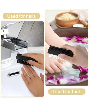 Amaxiu Hand Nail Brush for Cleaning Fingernails Durable Nylon Firm Stiff Scrub Bristles Nail Scrubber Brushes for Men Mechanics Gardeners Scrubbing under Fingers Foot Toes(2 Pack Black+White) - Buy Online on GoSupps.com