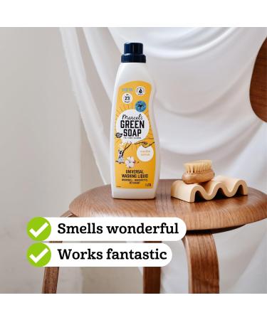 Marcel's Green Soap Washing Liquid 1L - Universal Vanilla & Cotton - Buy Online on GoSupps.com