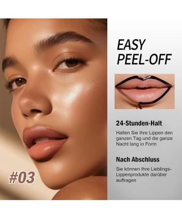  Jutqut 3 Colors Peel Off Lipstick Waterproof Lipstick Long Lasting Natural Matte Finish High Pigment Lipstick for Women - Buy Online on GoSupps.com