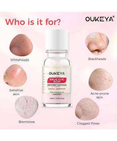 OUKEYA 2 x 10ml Soothing & Mattifying Facial Lotion with Mineral Complex and Niacinamide For Impure Skin and Visible Pores - Buy Online on GoSupps.com