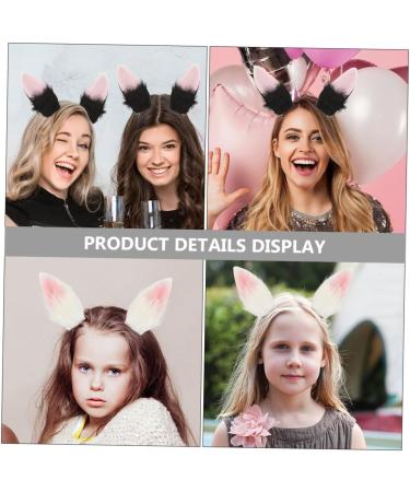 Beavorty 2 Pairs Simulated Bunny Ear Hair Clip Hair Barrettes Hair Pin Tiara Easter Party Hair Accessories Bunny Cosplay Accessories Rabbit Hair Clips Bunny Ears Headpiece Bunny Ears Women - Buy Online on GoSupps.com