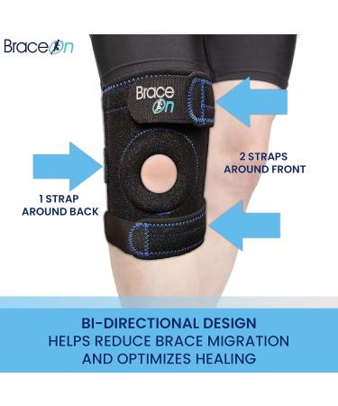 Buy Brace On Active Sport Knee Brace - Bi-directional Patella Stabilizer for Men & Women | Large Size International Shipping Available - Buy Online on GoSupps.com