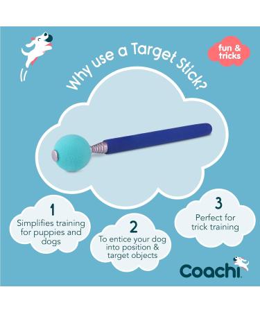 Coachi Telescopic Target Stick with Large Ball | Dog Training Accessory for Clicker & Agility Training | Navy/Light Blue - Buy Online on GoSupps.com