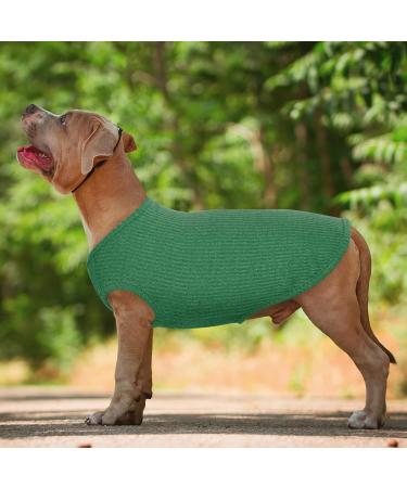 Hjumarayan Dog Sweater for Small Dogs | Thin Washable Elastic Striped Shirt for Chihuahua & Yorkshire Terrier - Emerald Green S - Buy Online on GoSupps.com