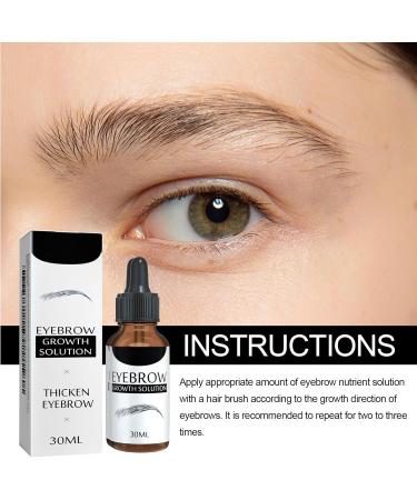 KOAHDE Eyebrow growth serum serum for eyebrow growth 30 ml natural liquid intensive and gentle black moisturizing - Buy Online on GoSupps.com
