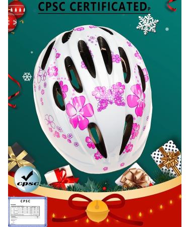 Girl's Pink Bike Helmet | Ages 3-10 | Adjustable & Multi-Sport | CPSC Certified - Buy Online on GoSupps.com