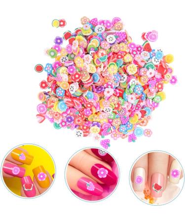 Housoutil 5000pcs Fruit Slices Glitter Ornaments So Unique Body Mist Fruit Charms Nail Art Charms Fruit Nail Decor Nail Slice Decorations Lemon Slice Nail Art So Clay Sequins 3D 0.5x0.5cm As Shown - Buy Online on GoSupps.com
